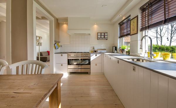 Clean modern office kitchen